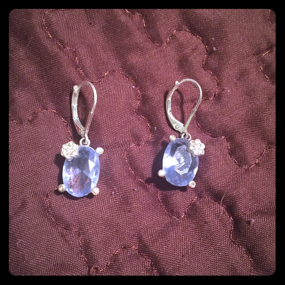 New Rhinestone and topaz earrings